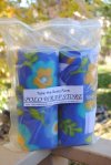 Floral periwinkle horse polowraps